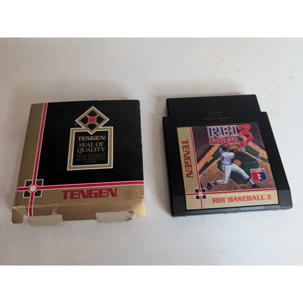 NES Game: TENGEN RBI BASEBALL 3- GAME AND SLEEVE ONLY